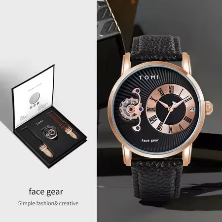 Quartz European Style Hollow-out Gift Box Waterproof Watch